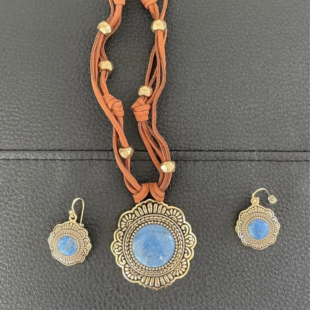 Barse Jewelry earrings and necklace set